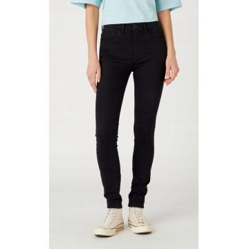 Blugi skinny  negri - talie inalta - pentru femei