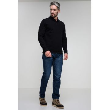 Blugi slim fit cu aspect decolorat