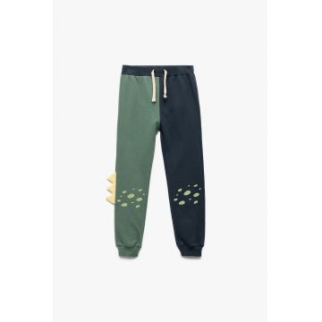 Pantalomi de trening din bumbac cu talie elastica