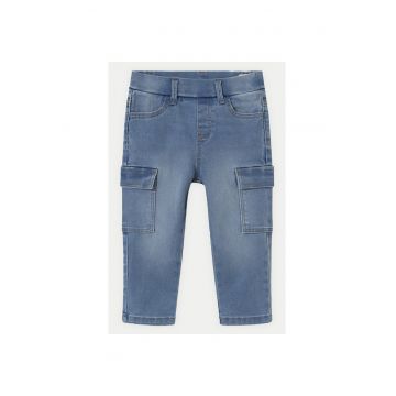 Pantaloni baieti  1578 - Bumbac/Poliester - 4 ani - Albastru