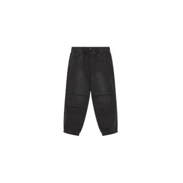 Pantaloni baieti  4PWACF045 - Bumbac - Negru