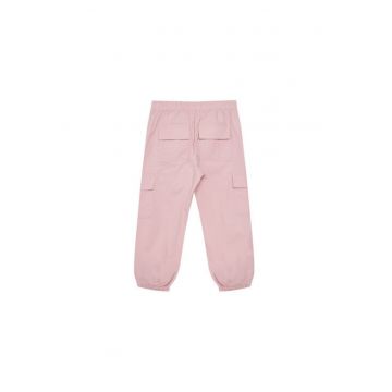 Pantaloni bumbac roz pentru fete
