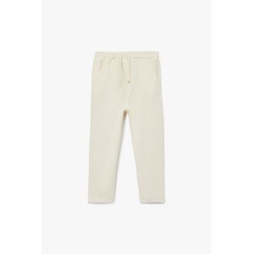 Pantaloni conici din amestec de bumbac