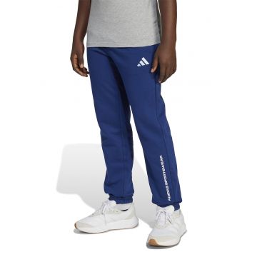 Pantaloni de trening cu logo si snur