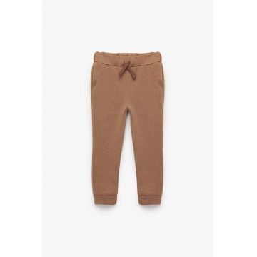 Pantaloni de trening din amestec de bumbac Pantaloni de trening din amestec de bumbac