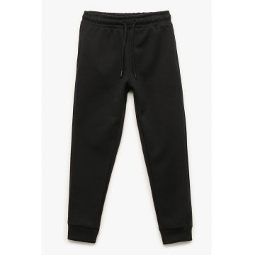 - Pantaloni de trening din amestec de bumbac cu snur