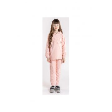 Pantaloni din bumbac cu imprimeu pentru fete