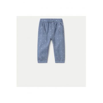 Pantaloni fete  1570 - Bumbac - Albastru