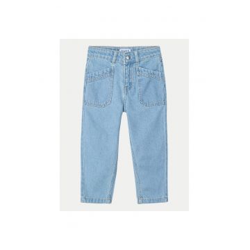 Pantaloni fete  3554 - Bumbac - Albastru