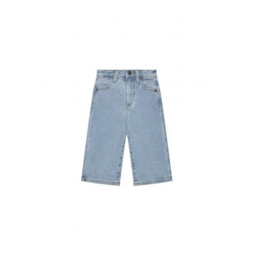 Pantaloni fete  45ONGE02K - Bumbac - Albastru