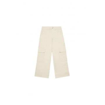 Pantaloni fete  4L2VCE040 - Bumbac - Bej