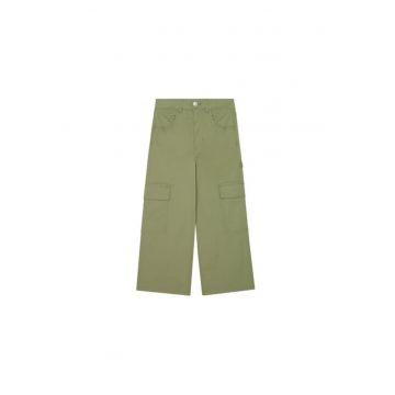 Pantaloni fete  4L2VCE040 - Bumbac - Verde