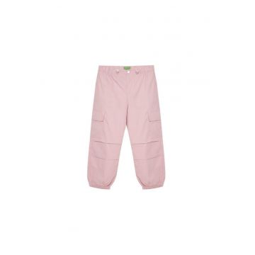 Pantaloni fete  4L2VCF046 - Bumbac - Roz
