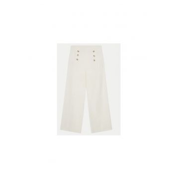 Pantaloni fete  6534 - Viscoza/Poliester - Ecru