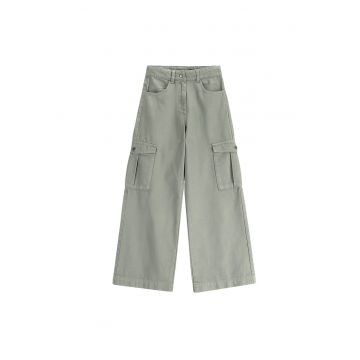 Pantaloni fete  WC5119102DGJ - Bumbac - Kaki