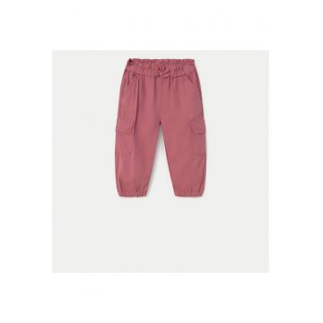 Pantaloni pentru copii -  PRIMAR-1571 - bumbac/lyocell - roz