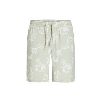 Pantaloni scurti baieti Jack Jones Junior - 12277599 - Bumbac - Verde