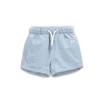 Pantaloni scurti baieti  WC5119501HBN - Bumbac/In - Albastru deschis