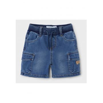Pantaloni scurti din denim baieti  13212547 - Lyocell/Poliester reciclat - Albastru