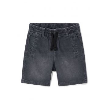 Pantaloni scurti din denim baieti  3222 64 - Bumbac/Poliester - Negru
