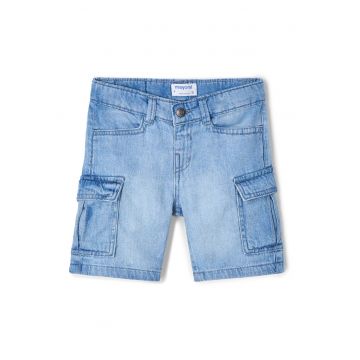 Pantaloni scurti din denim baieti  3229 - Bumbac - 2 ani - Albastru