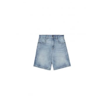 Pantaloni scurti din denim baieti  4PORC903I - Bumbac/Poliester - Albastru