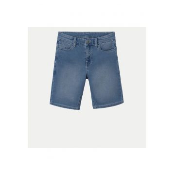 Pantaloni scurti din denim baieti  6203 - Bumbac/Poliester - Albastru