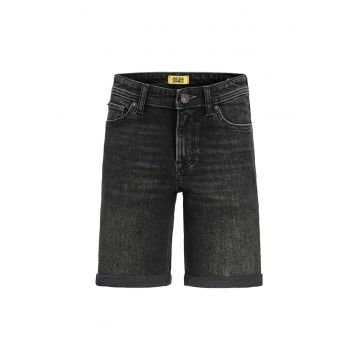 Pantaloni scurti din denim baieti Jack Jones Junior - 12269799 - Bumbac - Negru