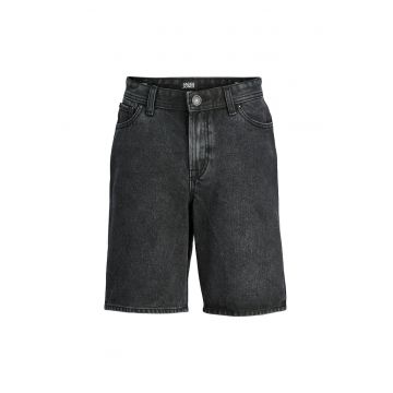 Pantaloni scurti din denim baieti Jack Jones Junior - 12269817 - Bumbac - Negru