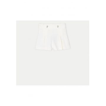 Pantaloni scurti fete  3201 - Viscoza/Poliamida - Ecru