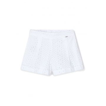 Pantaloni scurti fete  3285 - Bumbac - Alb