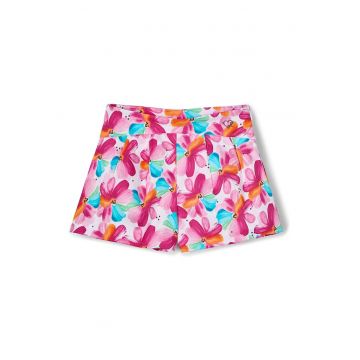 Pantaloni scurti fete  3905 - Bumbac - 2 - Multicolor
