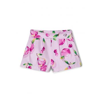 Pantaloni scurti fete  3905 - Bumbac - Roz
