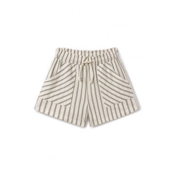 Pantaloni scurti fete  6219 - Bumbac - Bej