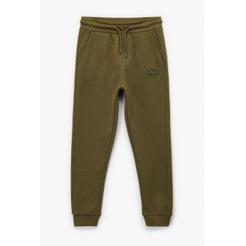 Pantaloni slim fit de trening cu snur