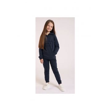 Pantaloni sport din bumbac cu buzunare pentru fete