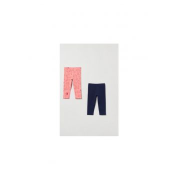 Set 2 pantaloni fete -  303326579 - Bumbac - Albastru