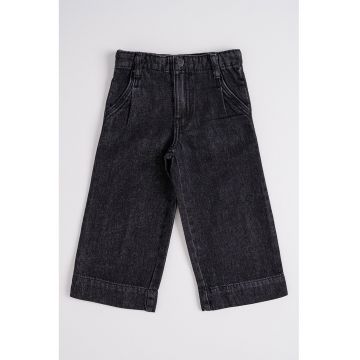 Blugi ampli uni - Negru stins