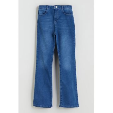 Blugi bootcut - Albastru inchis