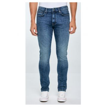 Blugi conici cu aspect prespalat Terry Carrot 441