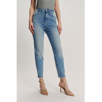 Blugi crop slim-fit din amestec de modal Blugi crop slim-fit din amestec de modal