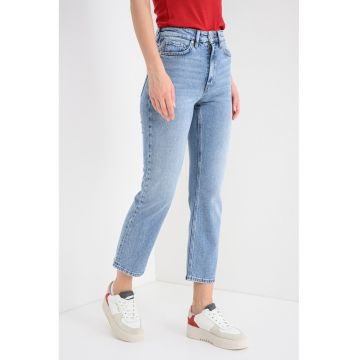 Blugi crop slim fit Giulianne - Albastru deschis