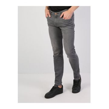 Blugi cu aspect decolorat - 36977 - Gri