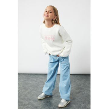 Blugi cu croiala ampla - Albastru deschis