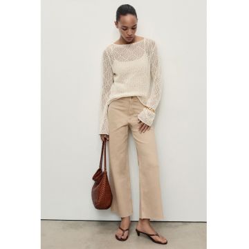 Blugi cu croiala ampla Catherin - Bej