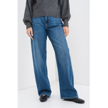 Blugi cu croiala ampla Cobain - Albastru inchis