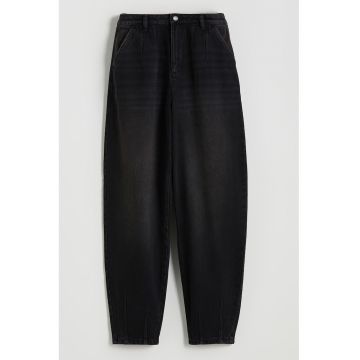 Blugi cu croiala ampla - Negru