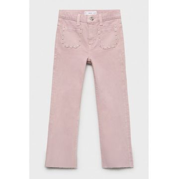 Blugi cu croiala bootcut - Roz