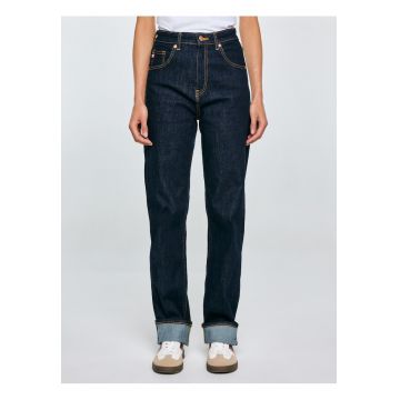 Blugi cu croiala dreapta si talie inalta Avril 799