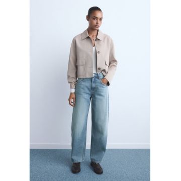 Blugi drepti - Albastru deschis melange